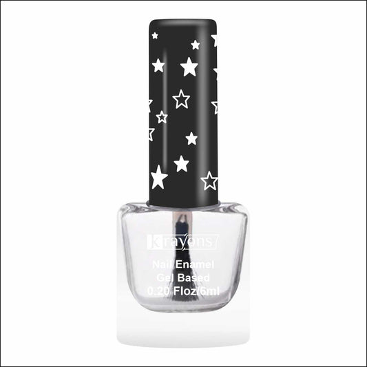 Krayons Cute Super Matte Finish Nail Enamel, Quick Dry, Smooth Finish, LongLasting, Top Coat, 6ml