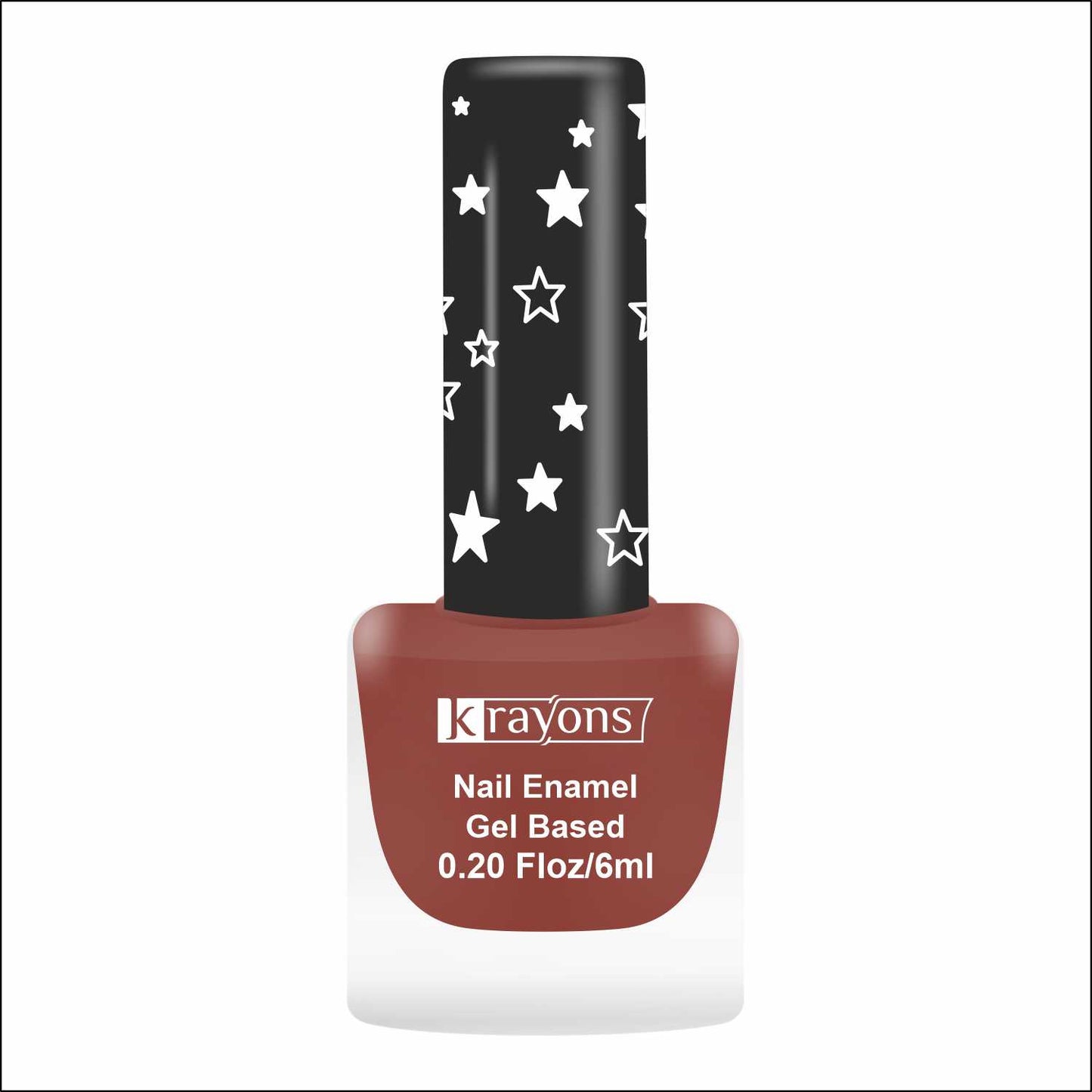 Krayons Cute Super Matte Finish Nail Enamel, Quick Dry, Smooth Finish, LongLasting, Chestnut Matte, 6ml