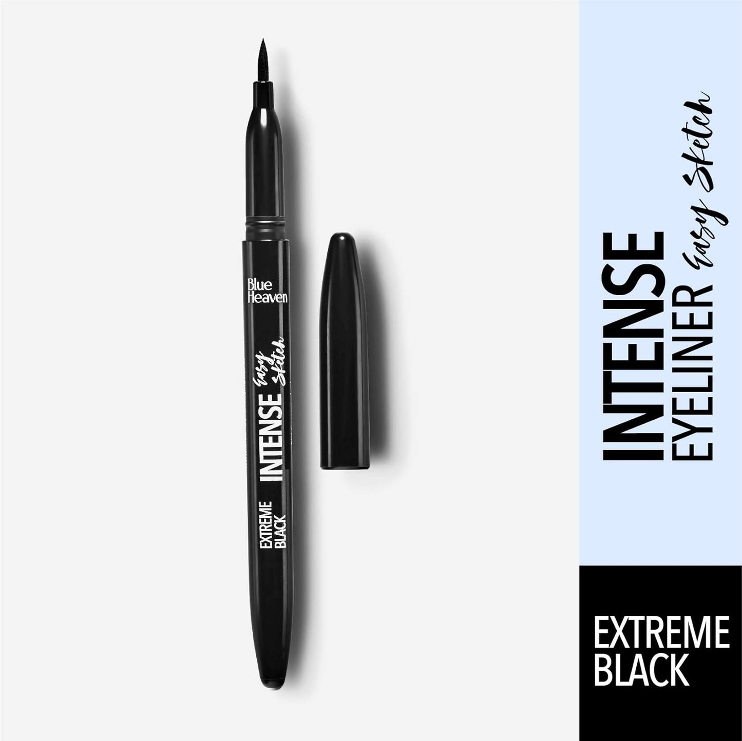 Blue Heaven Intense Easy Sketch Eyeliner, Black, Waterproof, Smudgeproof, Matte Finish, 1ml