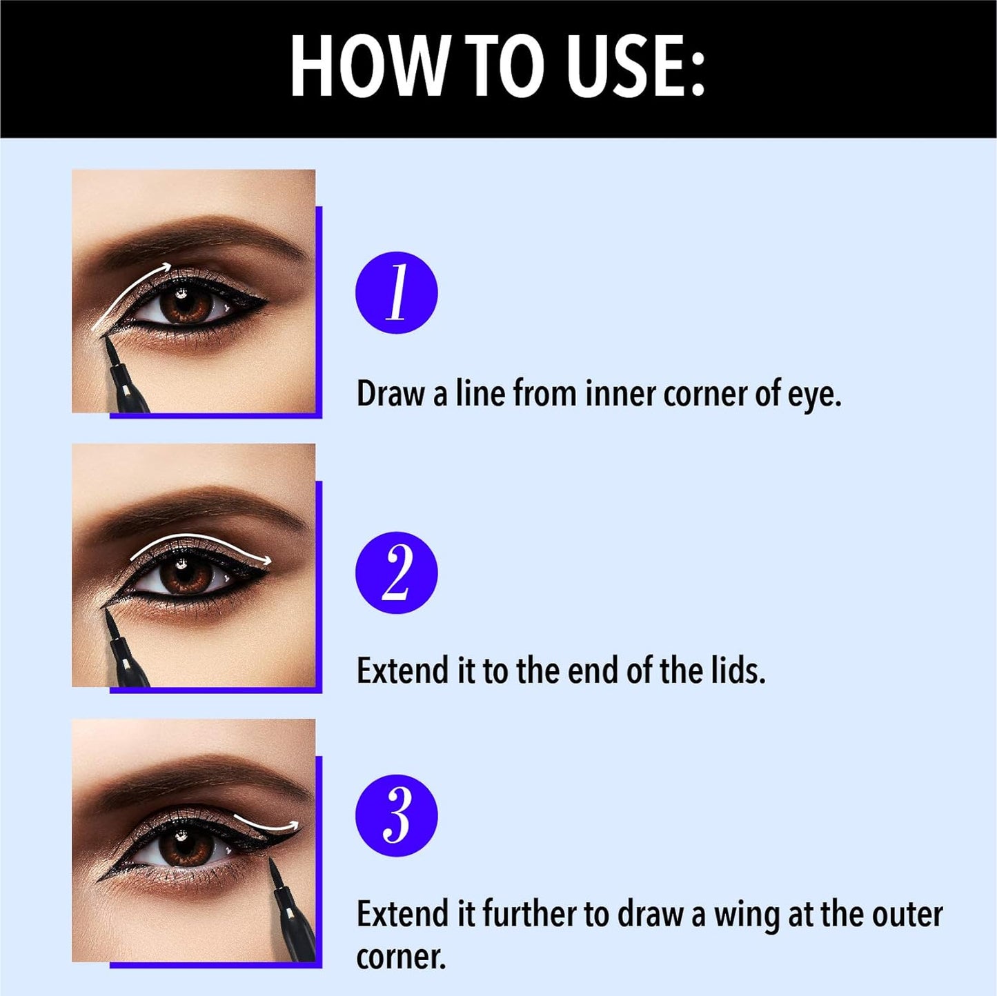 Blue Heaven Intense Easy Sketch Eyeliner, Black, Waterproof, Smudgeproof, Matte Finish, 1ml