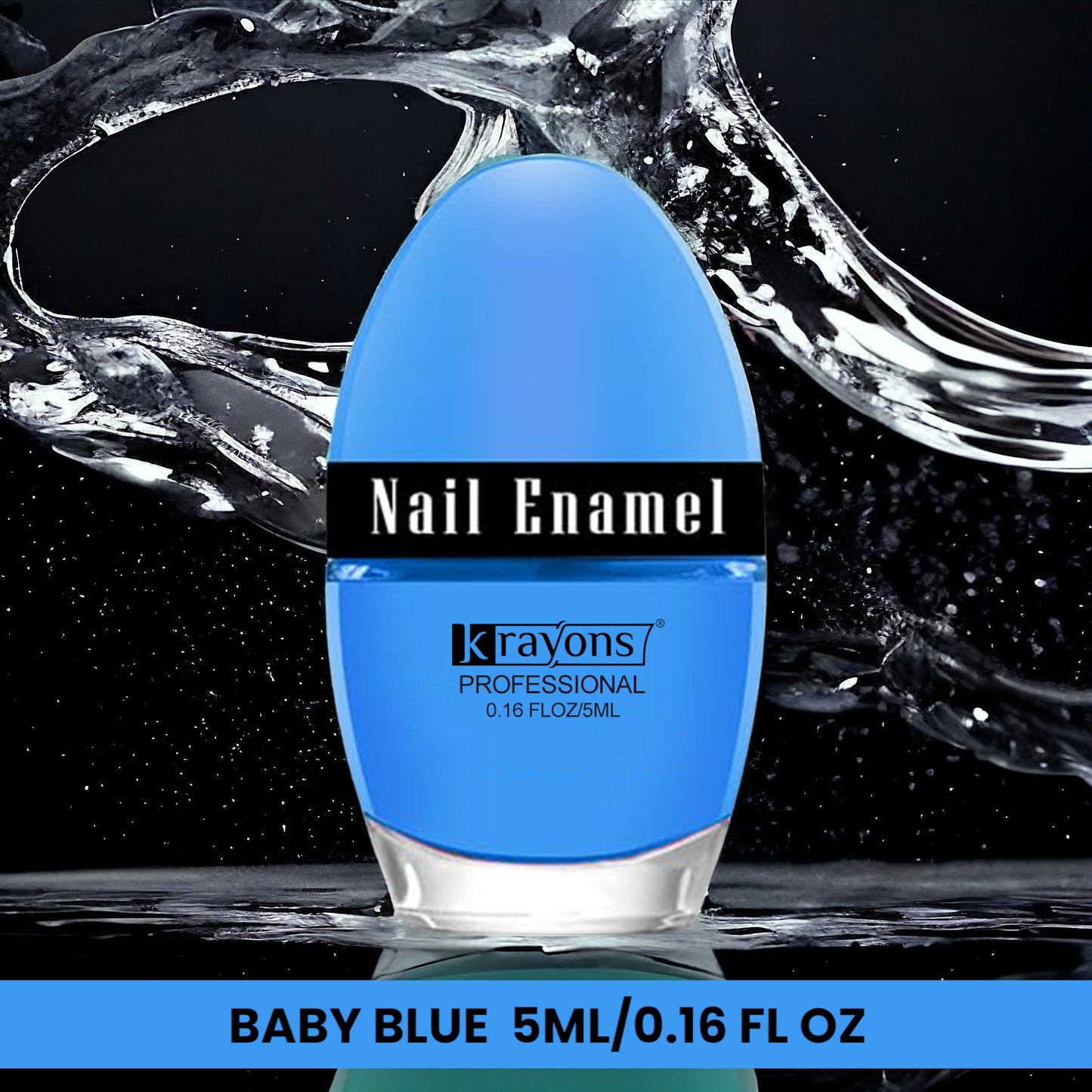 Krayons Professional Glossy Nail Paint, Baby Blue, 5ml