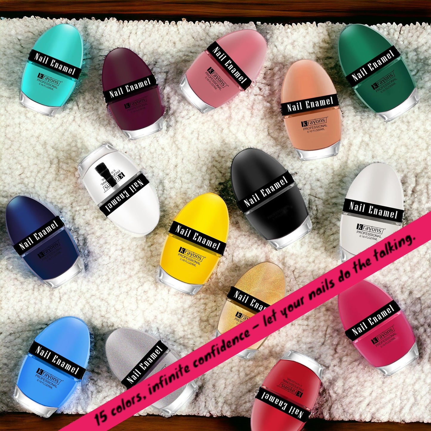 Krayons Professional Glossy Nail Paint, Top Coat, 5ml