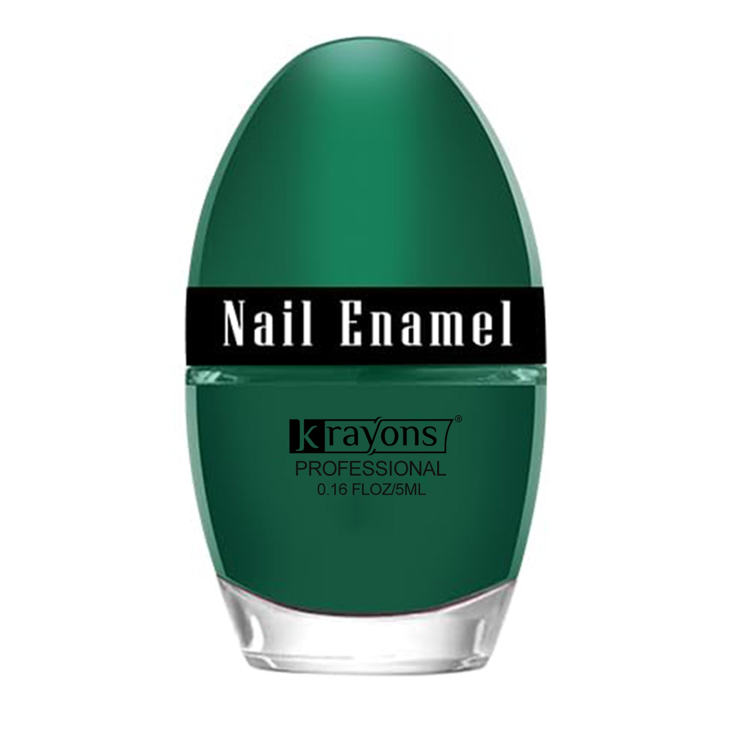 Krayons Professional Glossy Nail Paint, Dark Green, 5ml