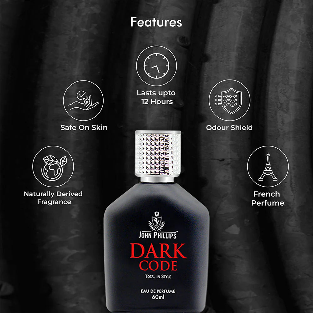 John Phillips Dark Code Eau De Perfume For Men & Women, 60ml