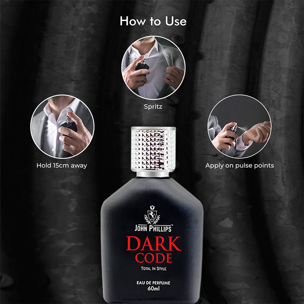 John Phillips Dark Code Eau De Perfume For Men & Women, 60ml