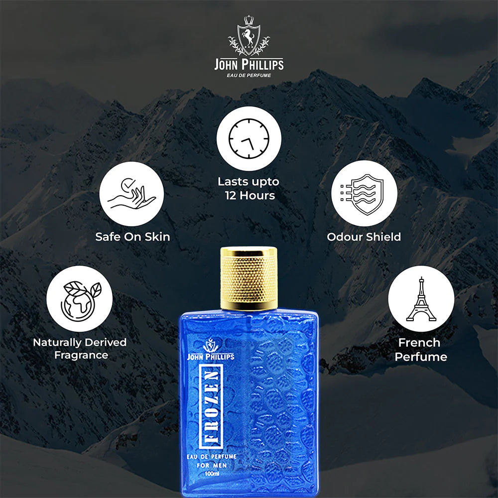 John Phillips Frozen Eau De Perfume For Men, 100ml