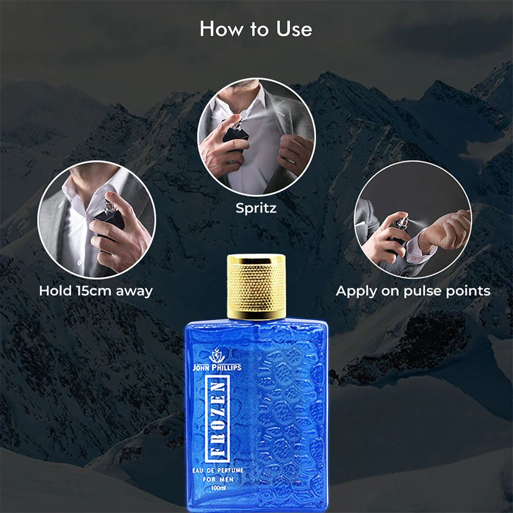John Phillips Frozen Eau De Perfume For Men, 100ml