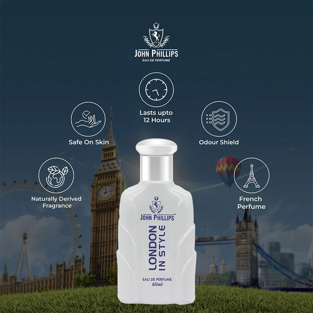 John Phillips London In Style Eau De Perfume For Men & Women, 60ml