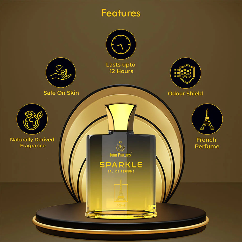 John Phillips Sparkle Eau De Perfume For Men, 100ml