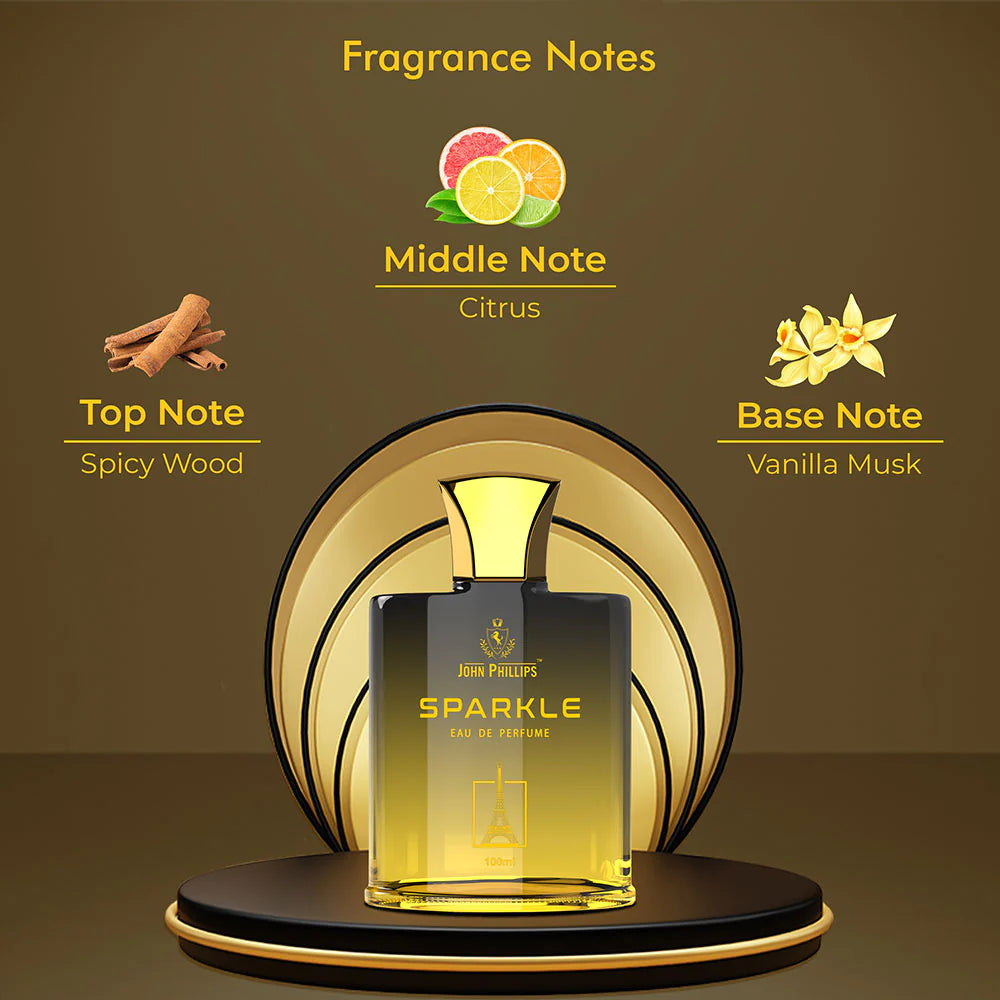 John Phillips Sparkle Eau De Perfume For Men, 100ml