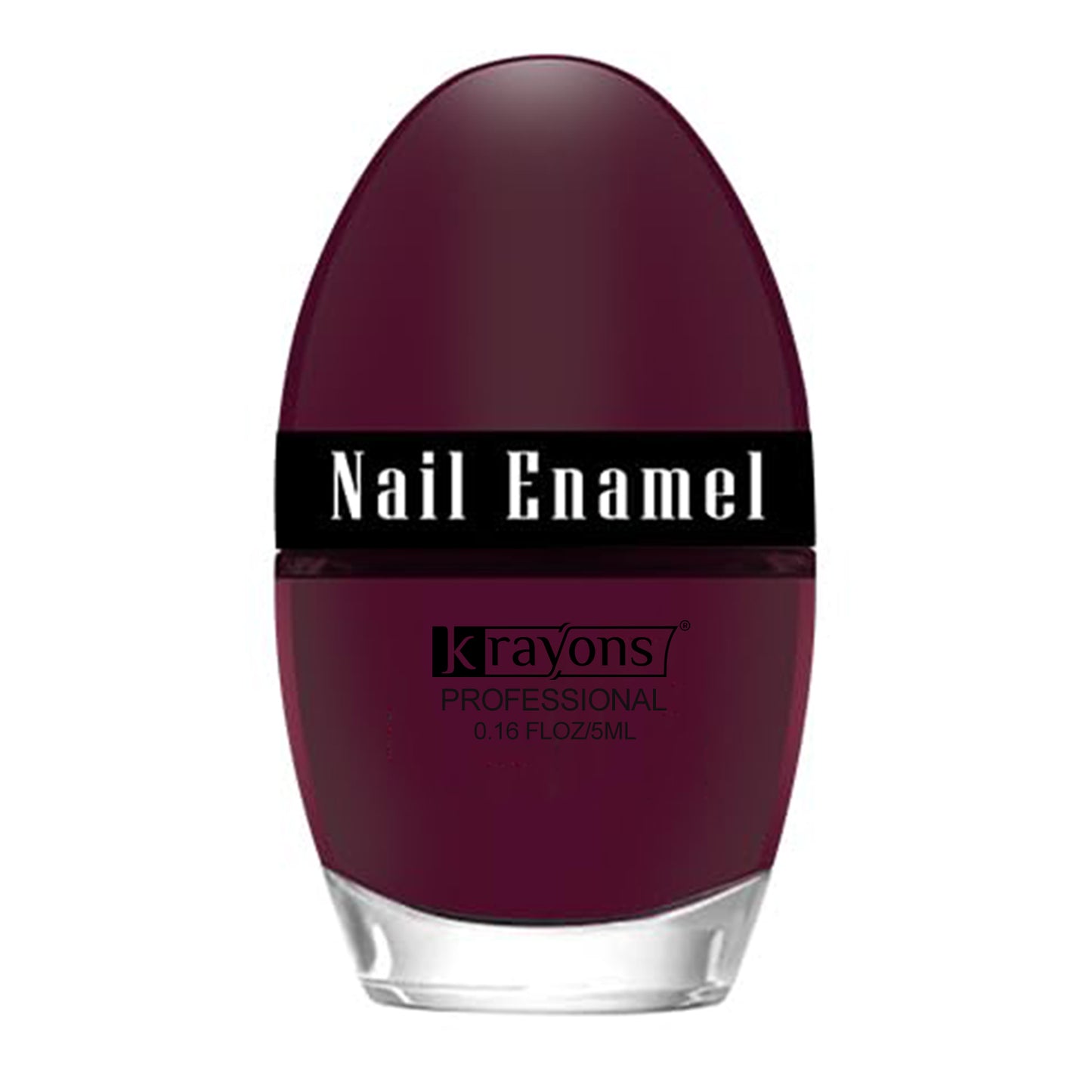Krayons Professional Glossy Nail Paint, Maroon, 5ml