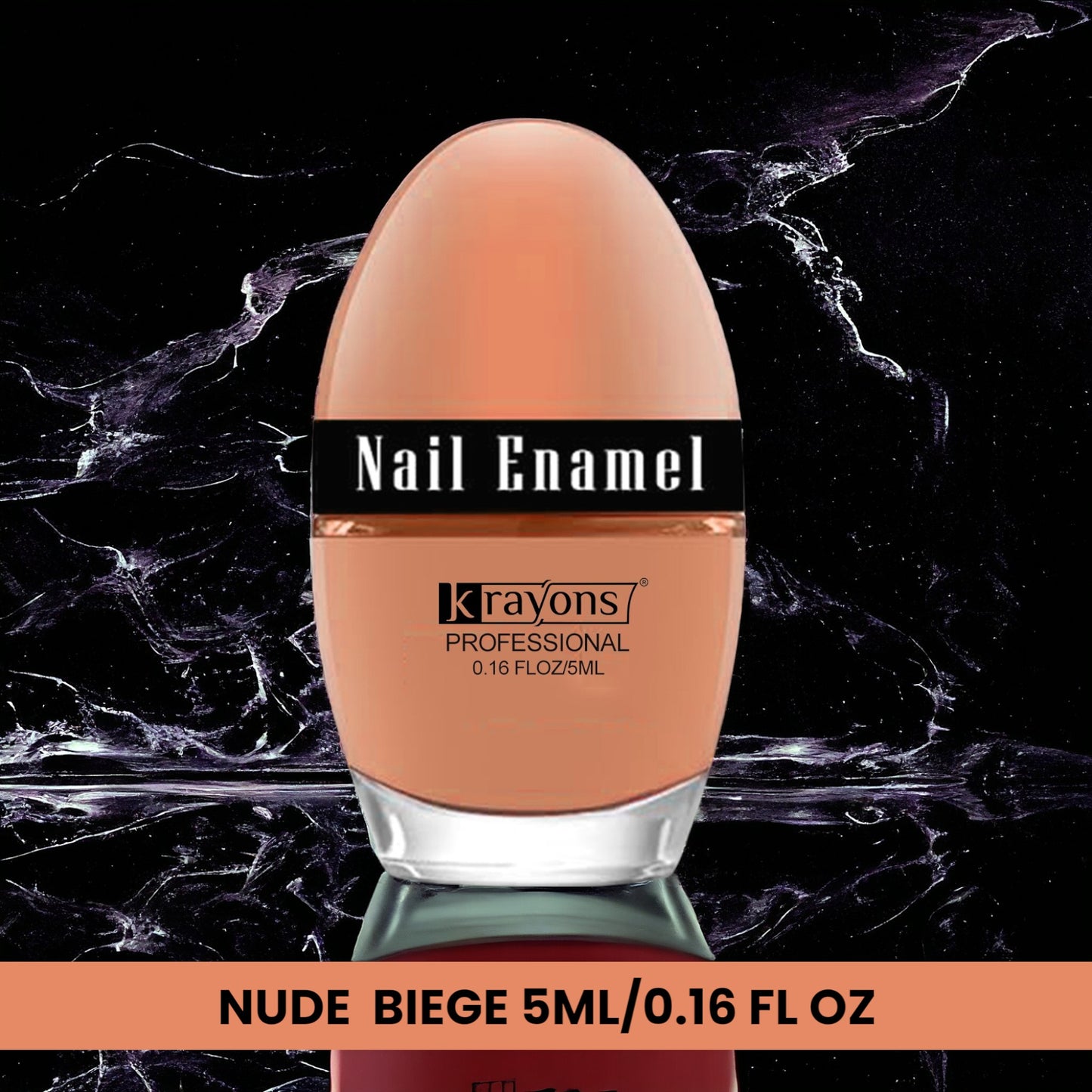 Krayons Professional Glossy Nail Paint, Nude Beige, 5ml