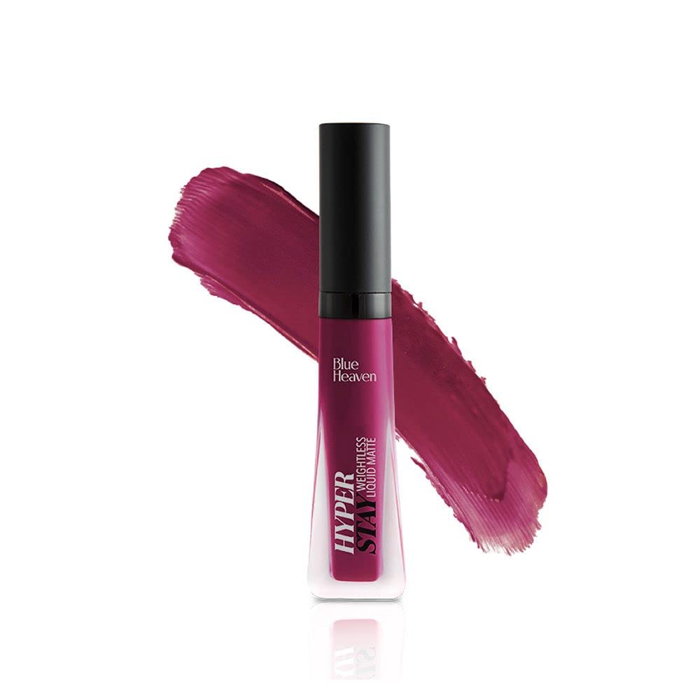 Blue Heaven Hyperstay Weightless Liquid Matte Lipstick, Smudgeproof, Transfer proof, Retro Diva, 6ml