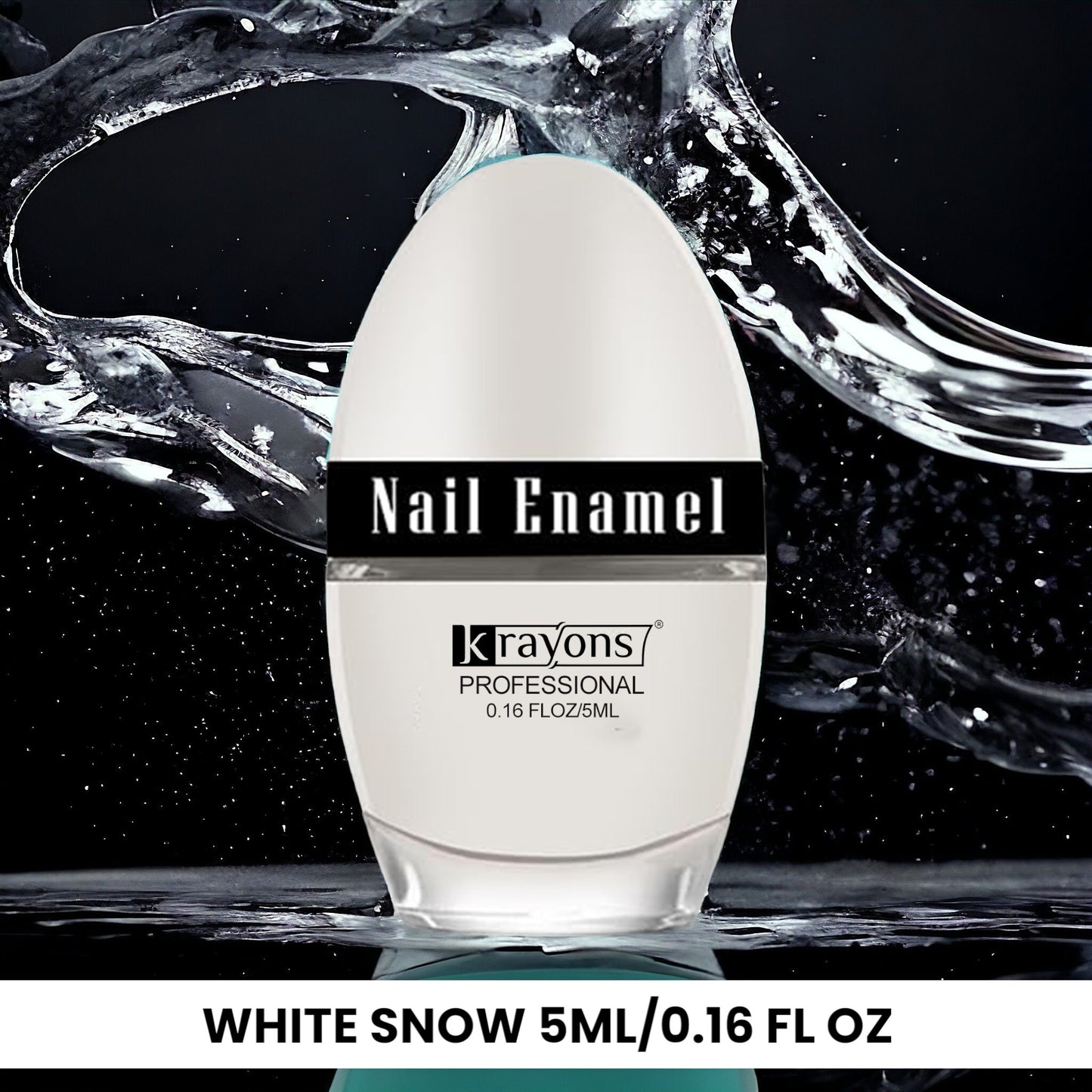 Krayons Professional Glossy Nail Paint, White Snow, 5ml