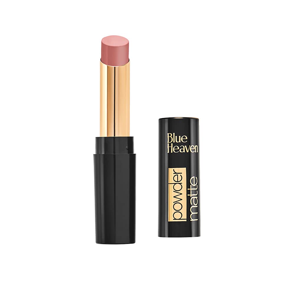 Blue Heaven Powder Matte Lipstick, Waterproof, Longlasting, N01,Woody Flush, 3.5gm