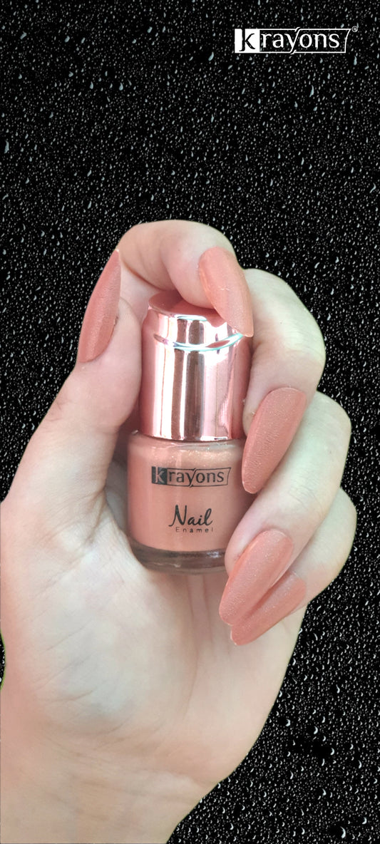 Krayons Crazy Gel Nail Enamel, Romantic Nude, Waterproof, Smudgeproof, Longlasting, 8ml
