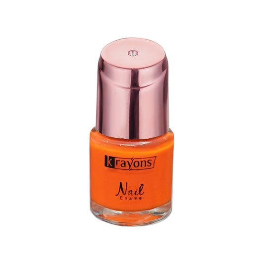 Krayons Crazy Gel Nail Enamel, Waterproof, Smudgeproof, Longlasting, 8ml (Neon Orange)