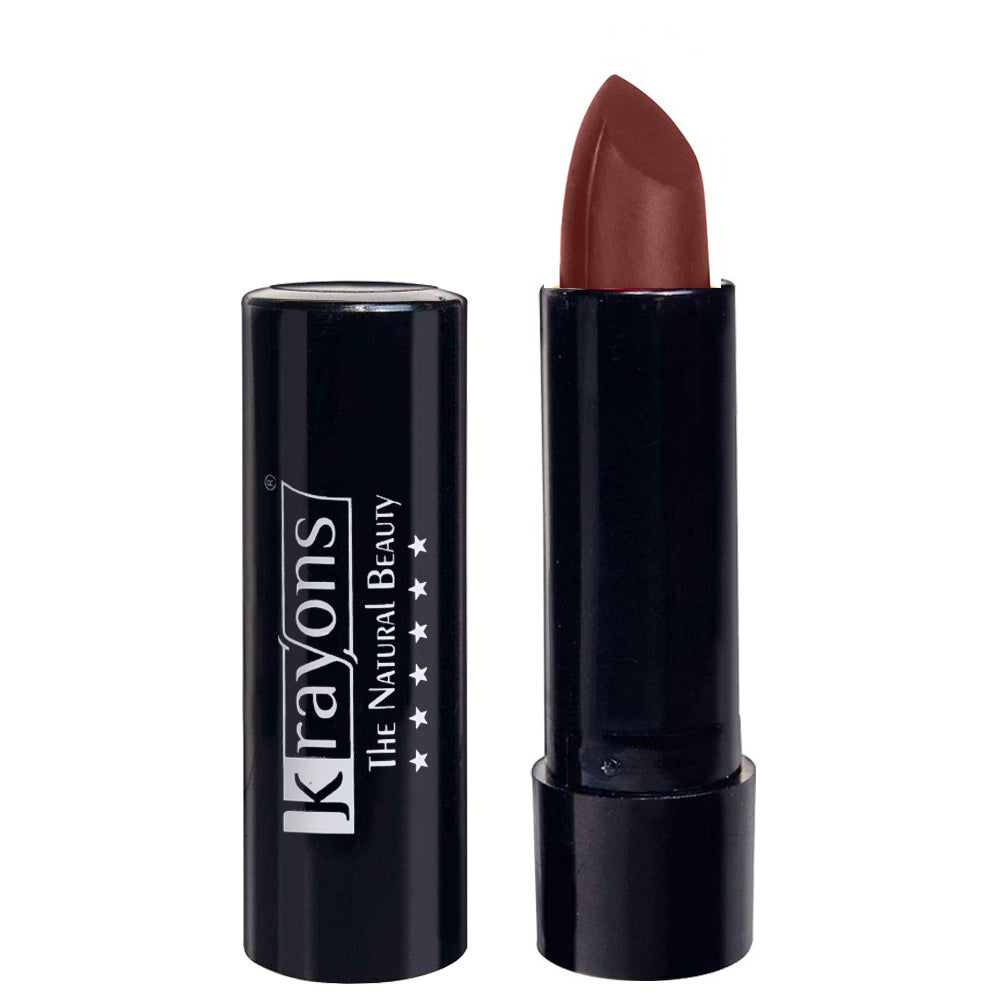 Krayons Cute Matte Lipstick, Waterproof, Smudgeproof, Longlasting, Brick Tone, 3.5gm
