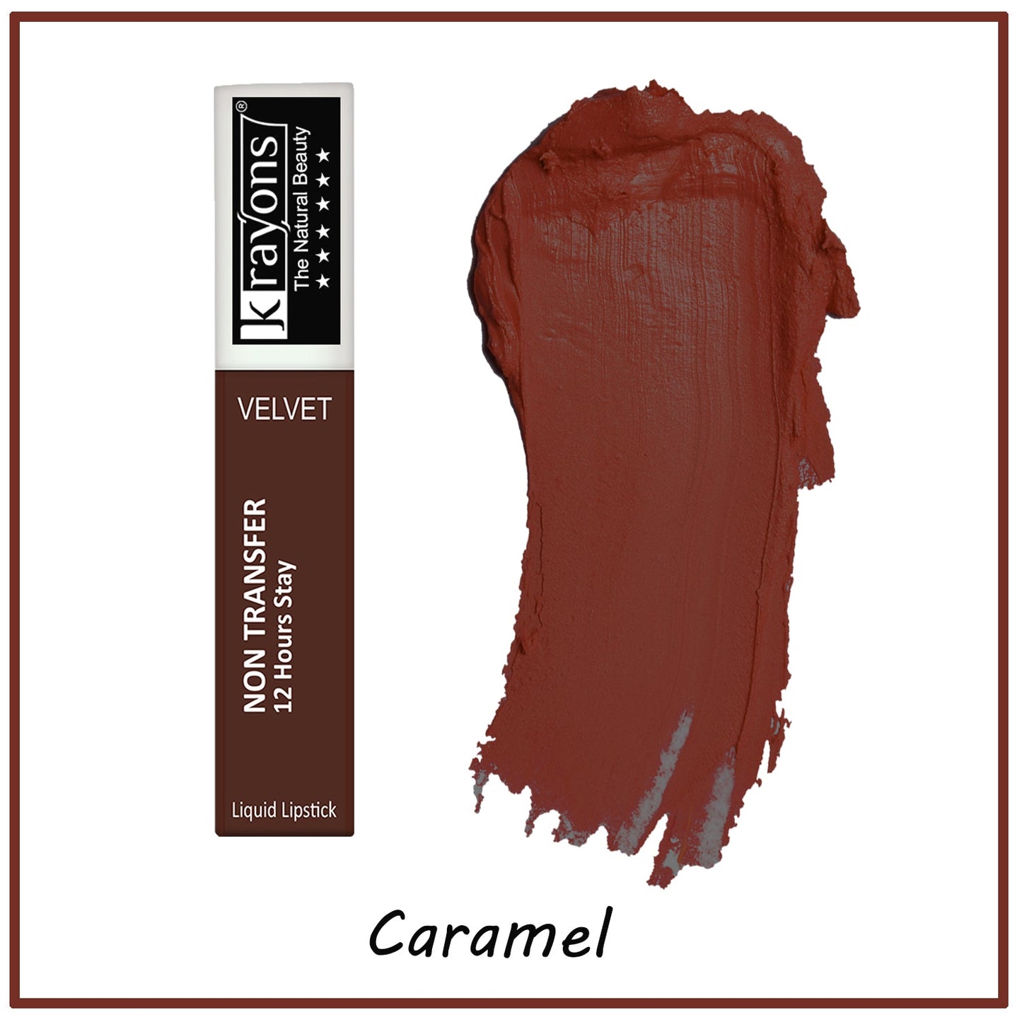 Krayons Power Stay Nontransfer 12hrs Stay Matte Liquid Lipstick, Mask Proof, 4ml Each, Combo, Pack of 3 ( Wow Nude, Caramel, Maroon Magic)