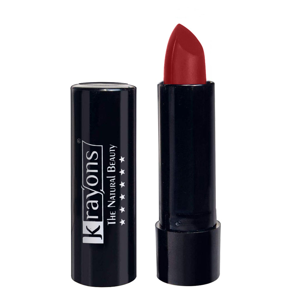 Krayons Cute Matte Lipstick, Waterproof, Smudgeproof, Longlasting, Signal Red, 3.5gm
