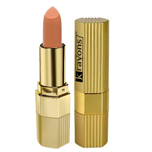Krayons Desire Matte Lipstick, Highly Pigmented, Longlasting, 3.5g (Nude Caramel)