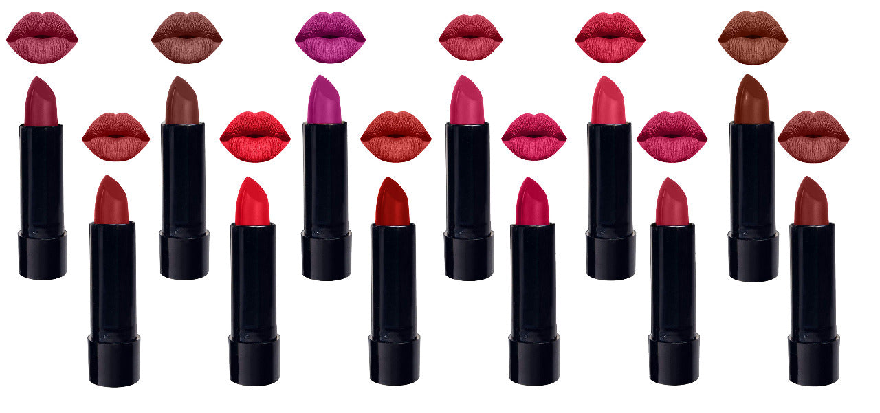 Krayons Cute Matte Lipstick, Waterproof, Longlasting, 3.5gm Each, Multicolor (Pack of 12)