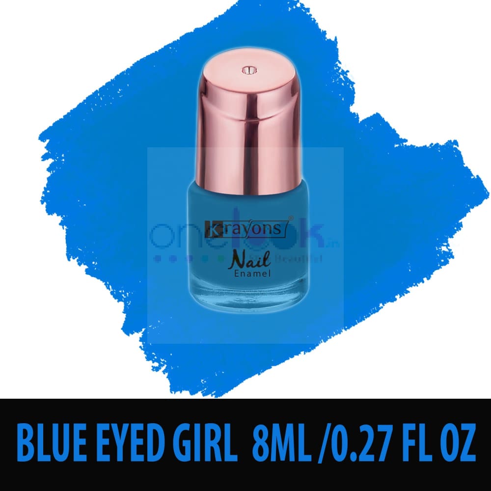 Krayons Crazy Gel Nail Enamel Waterproof Smudgeproof Longlasting 8ml Each Combo (Pack of 12) - Nail Paint
