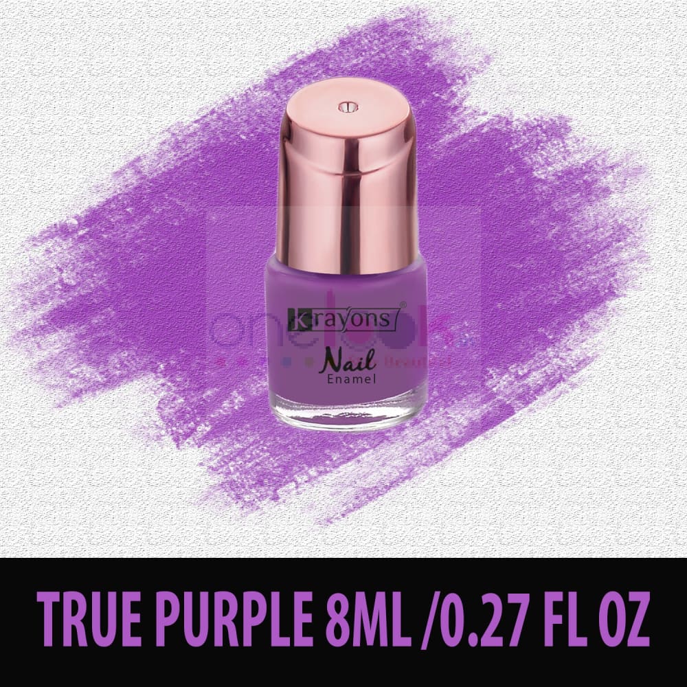 Krayons Crazy Gel Nail Enamel Waterproof Smudgeproof Longlasting 8ml Each Combo (Pack of 12) - Nail Paint
