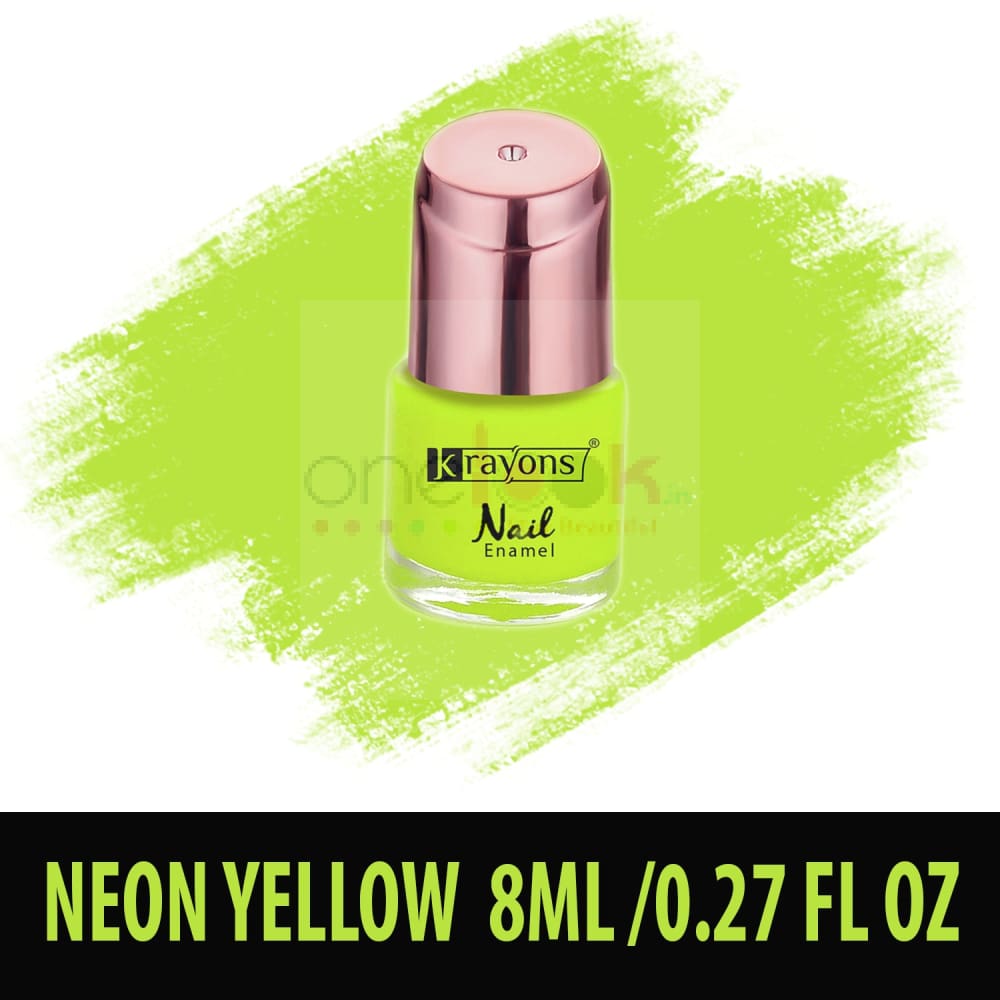 Krayons Crazy Gel Nail Enamel Waterproof Smudgeproof Longlasting 8ml Each Combo (Pack of 12) - Nail Paint