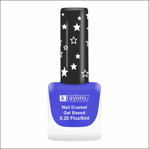 Krayons Cute Super Matte Finish Nail Enamel, Quick Dry, Smooth Finish, LongLasting, Blue Ink, 6ml