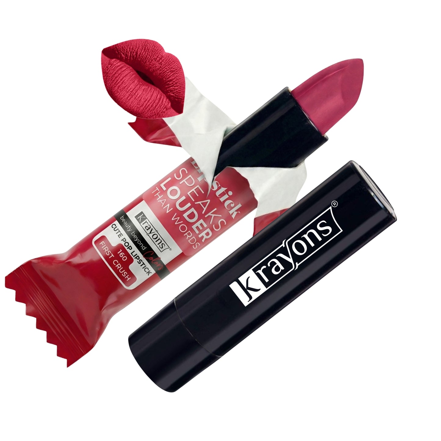 Krayons Cute  Matte Lipstick, Waterproof, Longlasting, 3.5gm Each, Multicolor (Pack of 12)