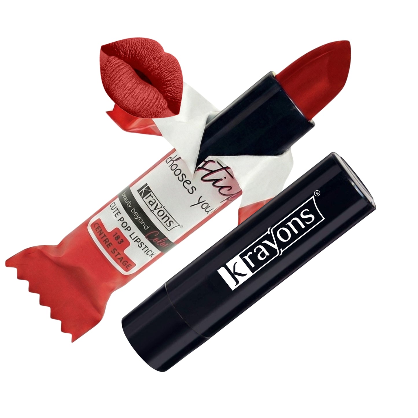 Krayons Cute  Matte Lipstick, Waterproof, Longlasting, 3.5gm Each, Multicolor (Pack of 12)