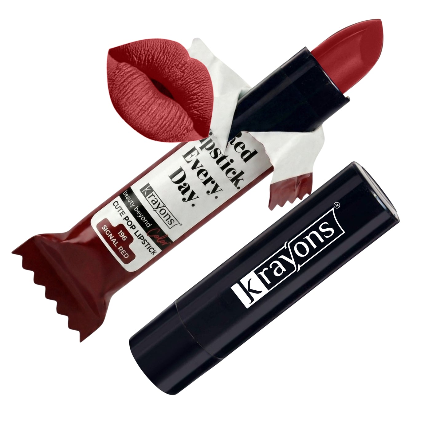 Krayons Cute  Matte Lipstick, Waterproof, Longlasting, 3.5gm Each, Multicolor (Pack of 12)