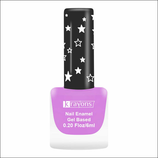 Krayons Cute Super Matte Finish Nail Enamel, Quick Dry, Smooth Finish, LongLasting, Plum Matte, 6ml