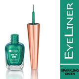 Krayons Insta Dri Sparkling Eyeliner, Waterproof, Longlasting, Green, 7ml