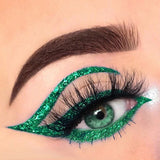 Krayons Insta Dri Sparkling Eyeliner, Black, Green, Waterproof, Longlasting, 7ml Each, Combo (Pack of 2)