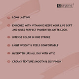 Krayons Intense Matte Lipstick, Creamy Finish, Waterproof, Longlasting, 3.5gm (Nude Beige)