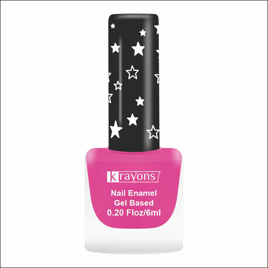 Krayons Cute Super Matte Finish Nail Enamel, Quick Dry, Smooth Finish, LongLasting,Hot Pink, 6ml