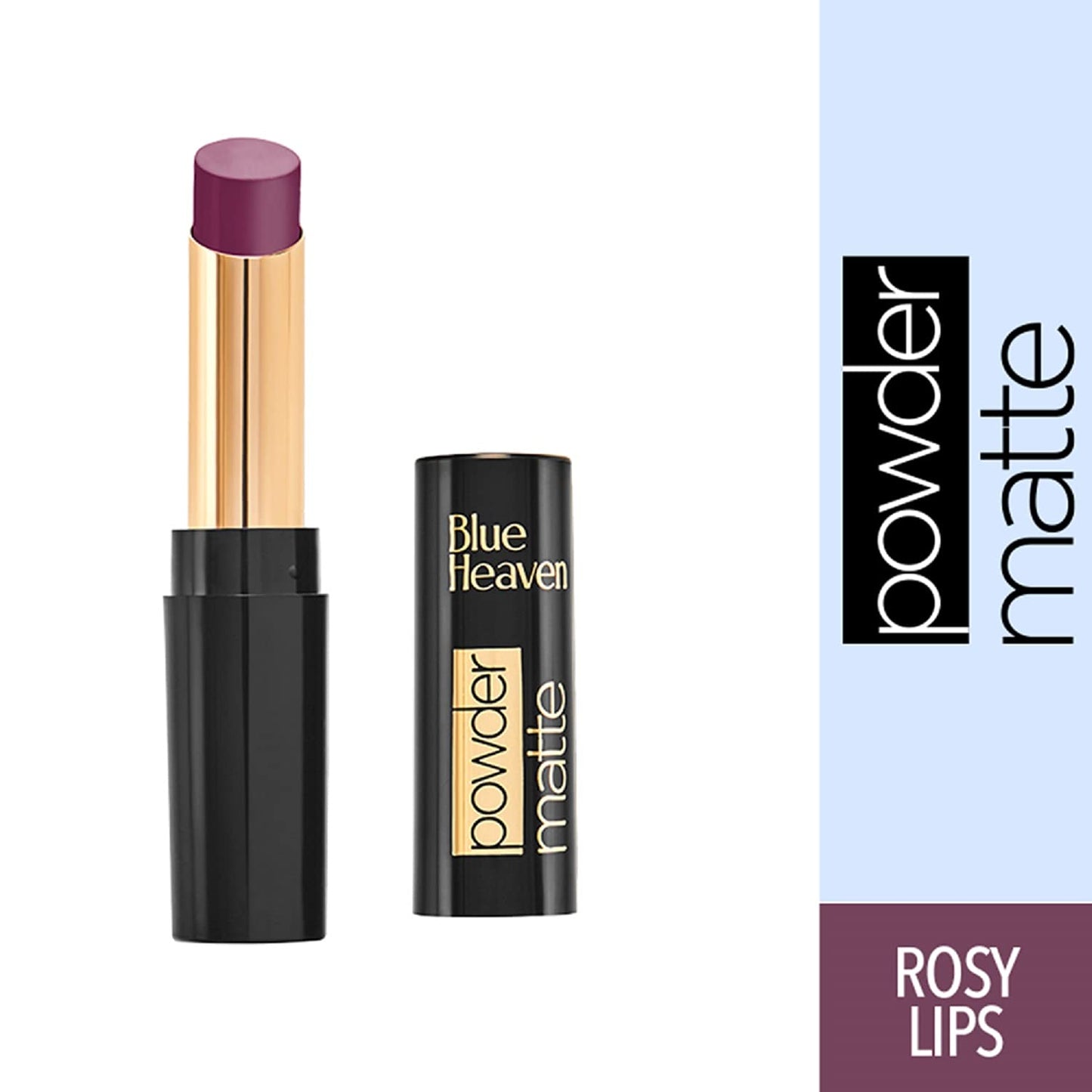 Blue Heaven Powder Matte Lipstick, Waterproof, Longlasting, PM06, Rosy Lip, 3.5gm