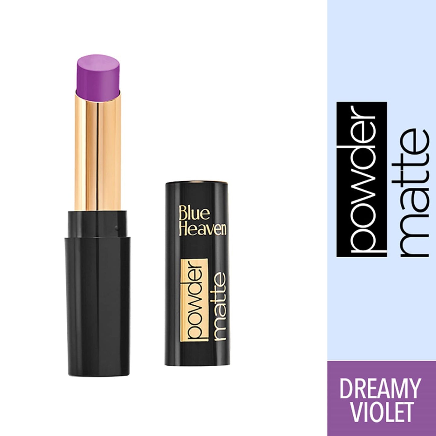 Blue Heaven Powder Matte Lipstick, Waterproof, Longlasting, PM05, Dreamy Violet, 3.5gm