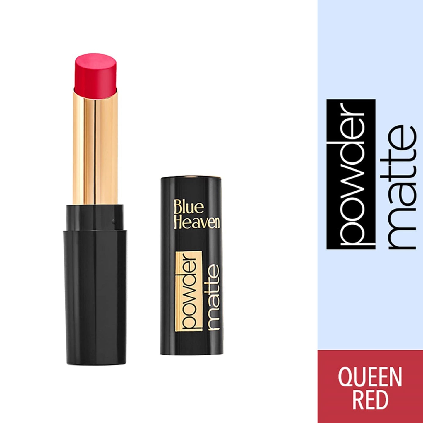 Blue Heaven Powder Matte Lipstick, Waterproof, Longlasting, RM04, Queen Red, 3.5gm