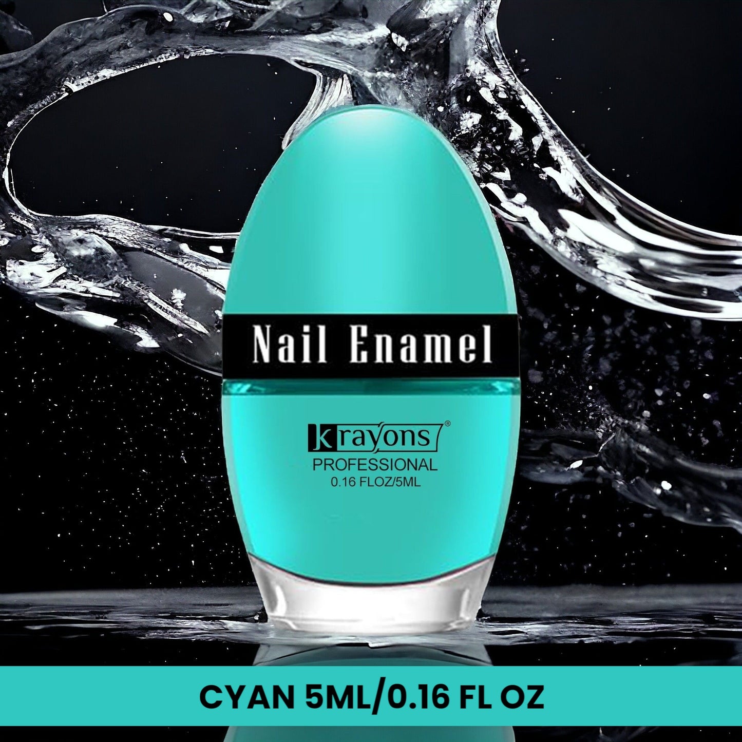 Krayons Professional Glossy Nail Paint, Cyan, 5ml