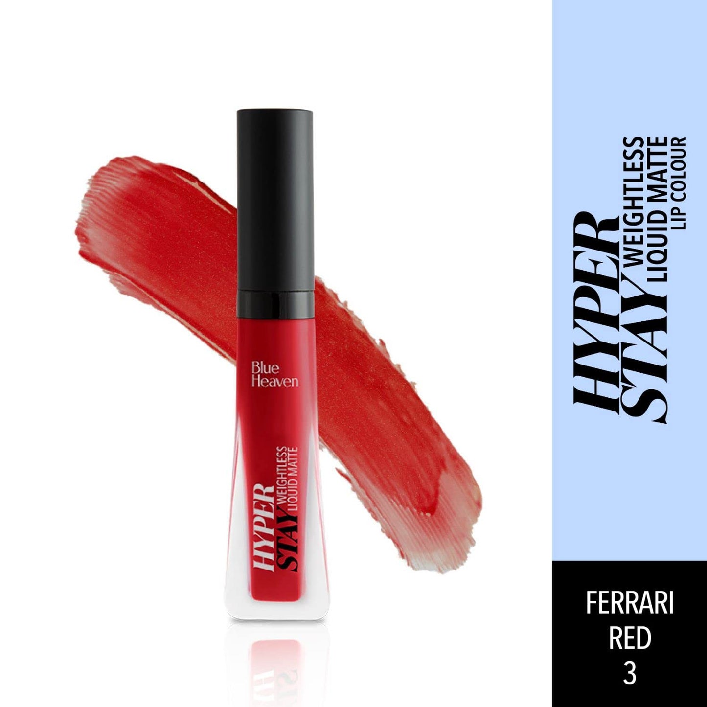 Blue Heaven Hyperstay Weightless Liquid Matte Lipstick, Smudgeproof, Transfer proof, Ferrari Red, 6ml