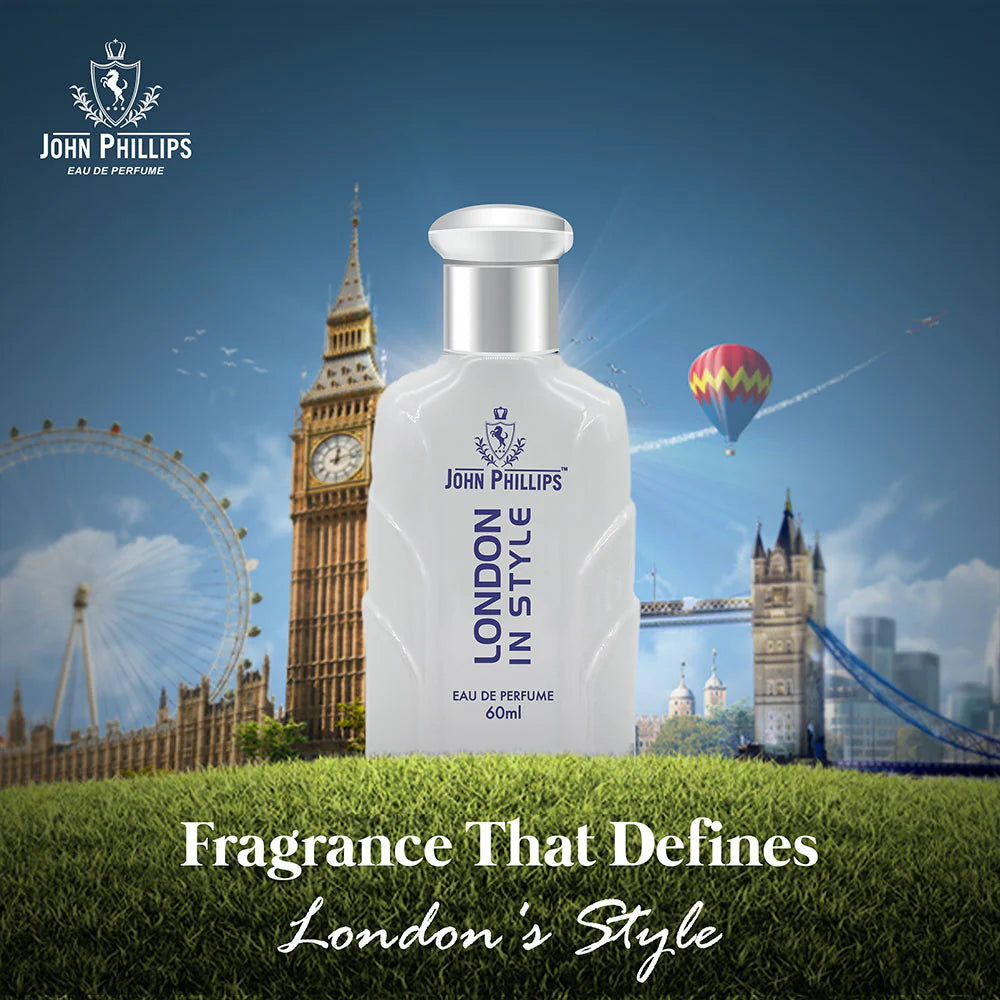 John Phillips London In Style Eau De Perfume For Men & Women, 60ml