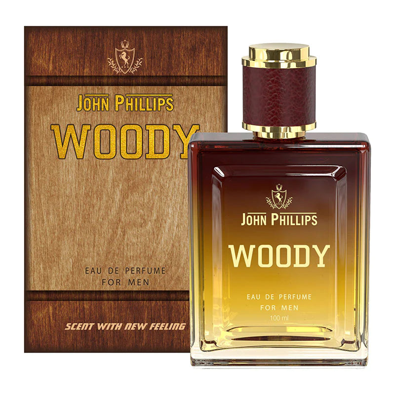 John Phillips Woody Eau De Perfume For Men, 100ml