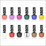Krayons Cute Super Matte Finish Nail Enamel, Quick Dry, LongLasting, Multicolor, 6ml Each (Pack of 12)