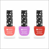 Krayons Cute Super Matte Finish Nail Enamel, Quick Dry, LongLasting, Blossom Peach, Plum Matte, Ruby Red, 6ml Each (Pack of 3)