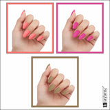 Krayons Cute Super Matte Finish Nail Enamel, Quick Dry, LongLasting, Blossom Peach, Hot Pink, Nude Beige, 6ml Each (Pack of 3)