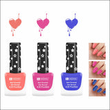 Krayons Cute Super Matte Finish Nail Enamel, Quick Dry, LongLasting, Blossom Peach, Hot Pink, Blue Ink, 6ml Each (Pack of 3)