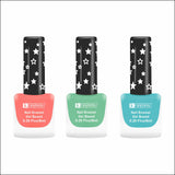 Krayons Cute Super Matte Finish Nail Enamel, Quick Dry, LongLasting, Blossom Peach, Mint Green, Cyan Matte, 6ml Each (Pack of 3)